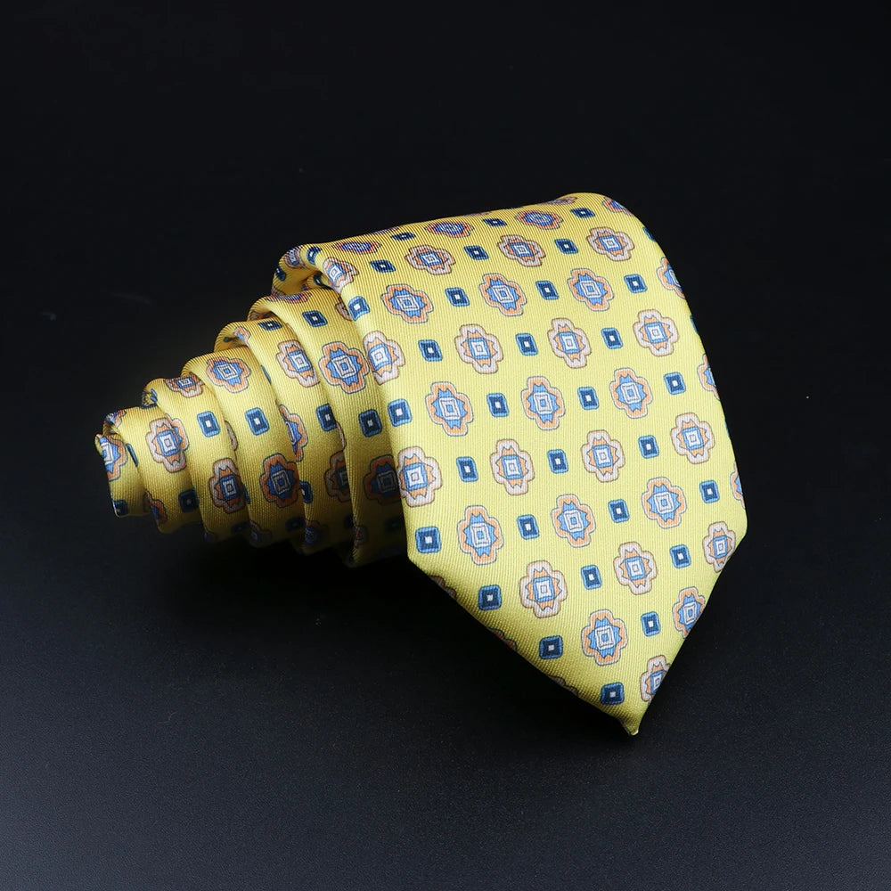 51 Estilos hombres corbatas de seda Jacquard a rayas a cuadros corbata floral accesorios uso diario camisa traje corbata regalo de fiesta de boda