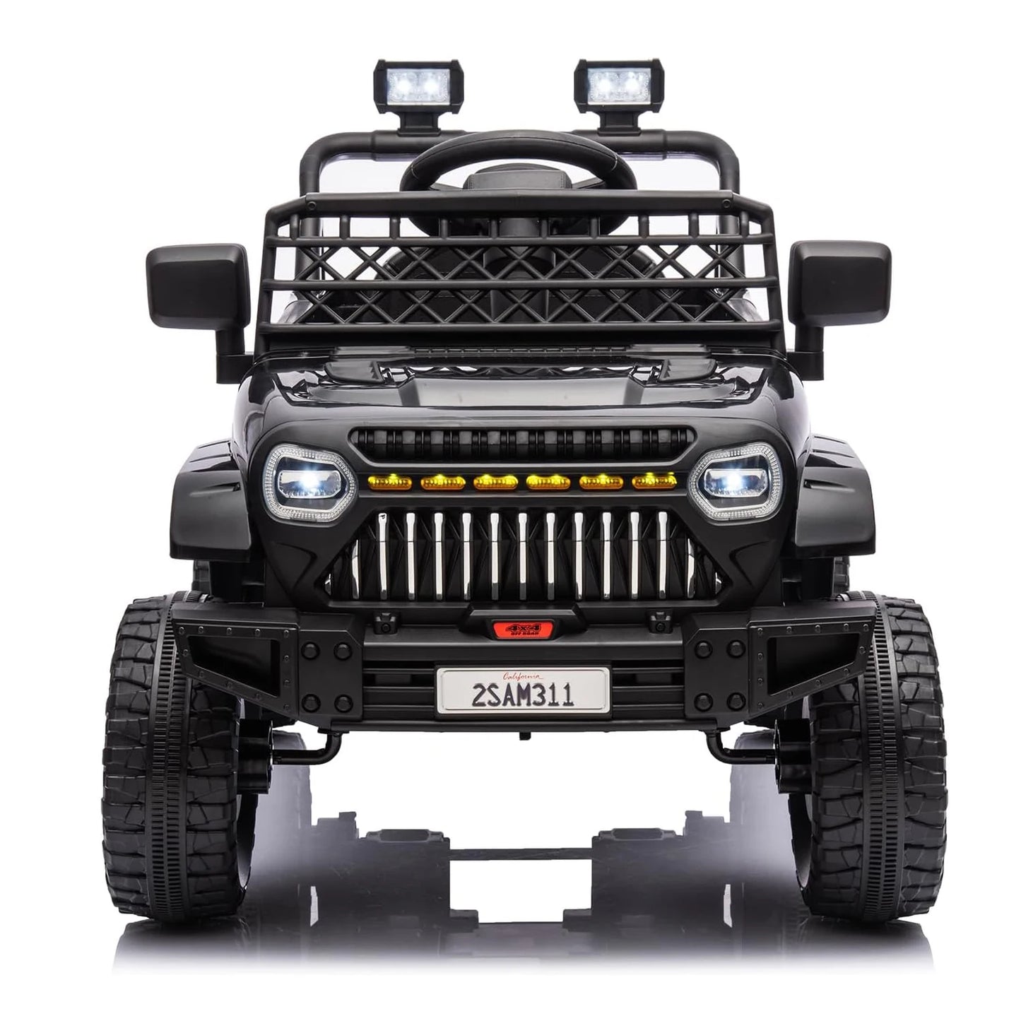 12V Kids Ride-On Car, Electric Toddler Vehicle with Remote Control, 3 Speeds, LED Lights, Music, and USB Port, Battery Powered