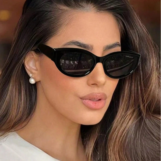 Lunettes de soleil œil de chat décontracté vintage — femme, multi couleur, UV400