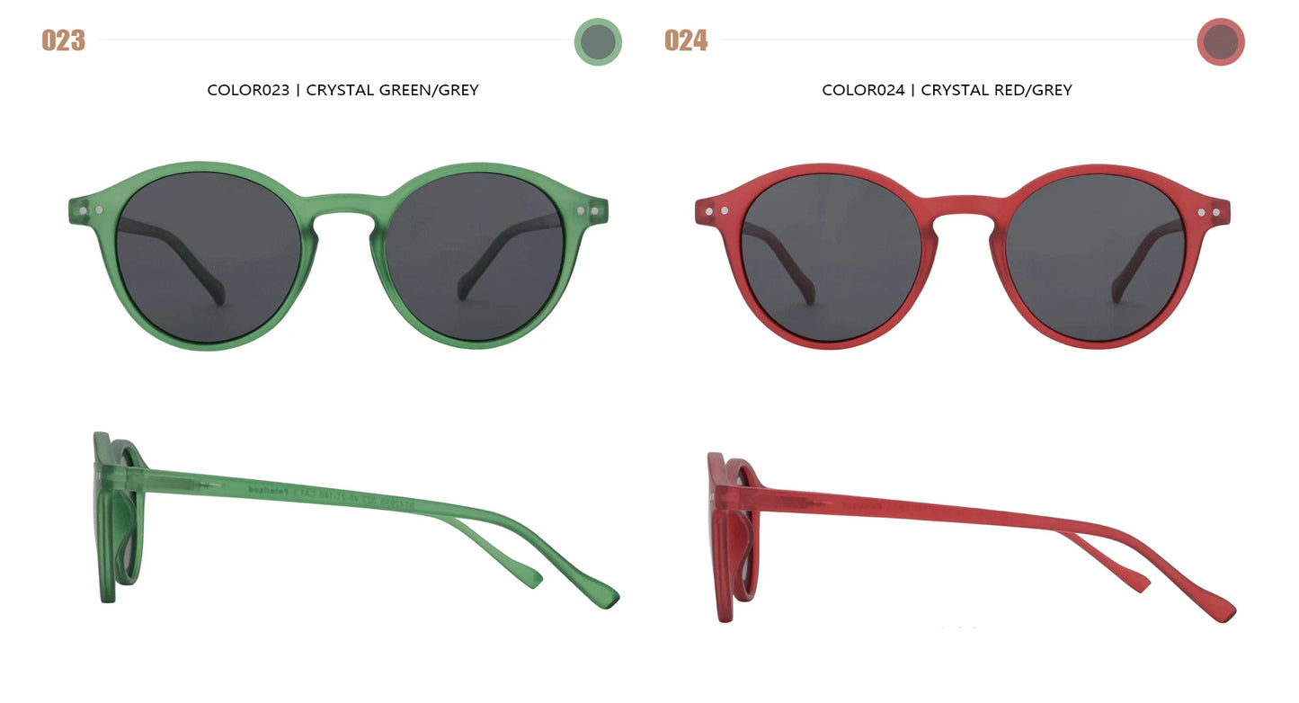 Lunettes de soleil polarisées circulaires rétro 2026 — petites rondes, UV400, vintage, hommes femmes