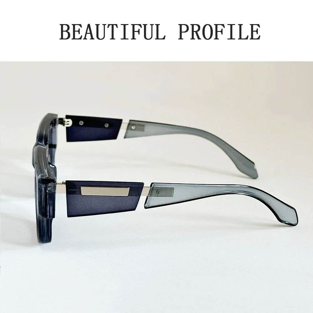Lunettes de soleil carrées pour hommes et femmes — vintage, mode, vacances été