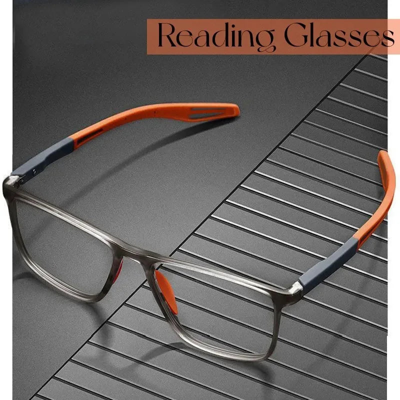 Gafas de lectura con filtro de luz azul para hombres y mujeres, ultraligeras, deportivas, para presbicia, ópticas de visión lejana, dioptrías de +0.5 a +4.0, TR90