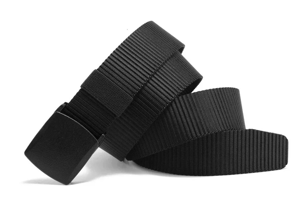Ceinture en Nylon à boucle automatique pour hommes, 2 pièces, pour la chasse en plein air, tactique multifonctionnelle en toile, de haute qualité