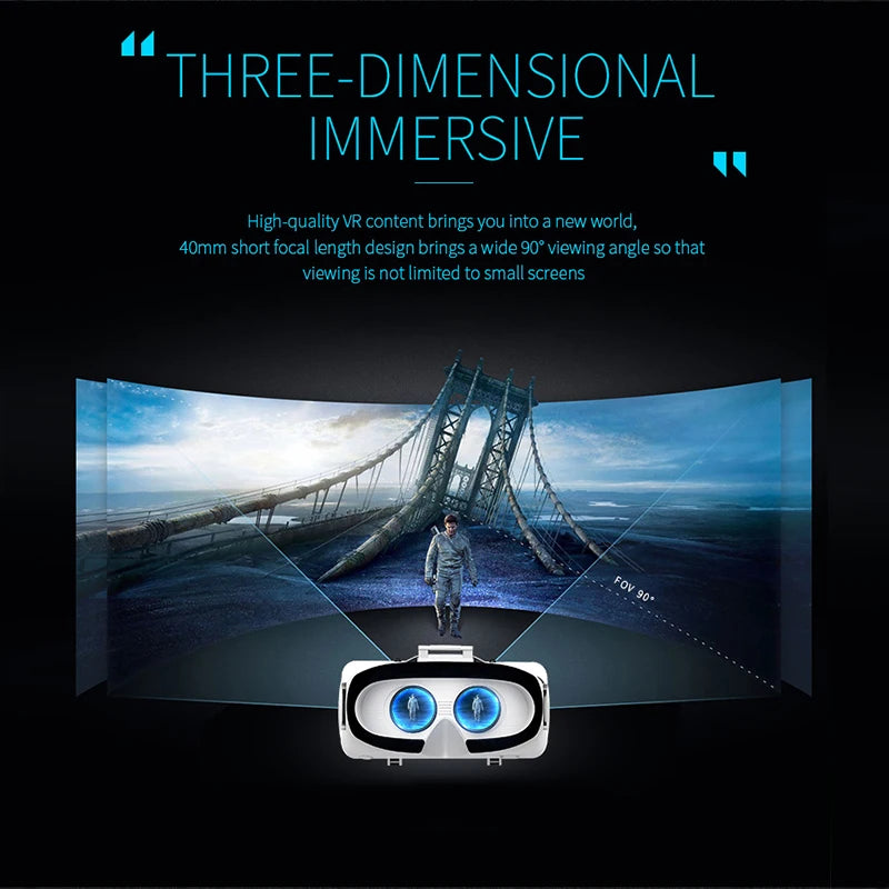 Casque VR 3D réalité virtuelle augmentée pour iPhone et Android — jeu mobile (v8)