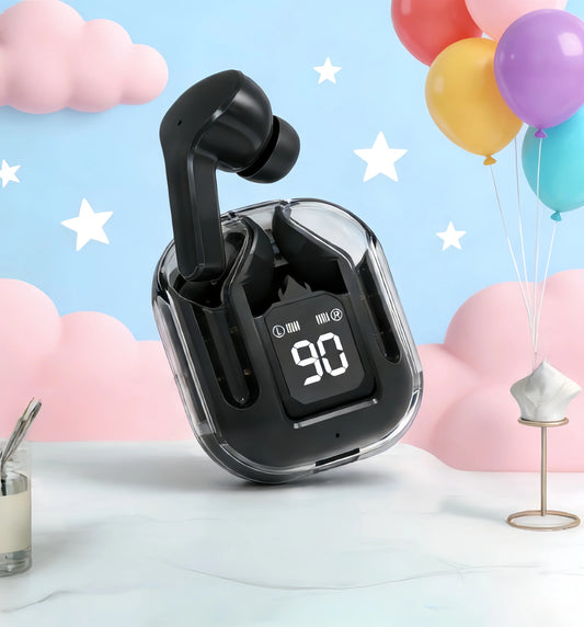 Écouteurs Bluetooth sans fil transparents TWS — son HIFI, compatible tous smartphones