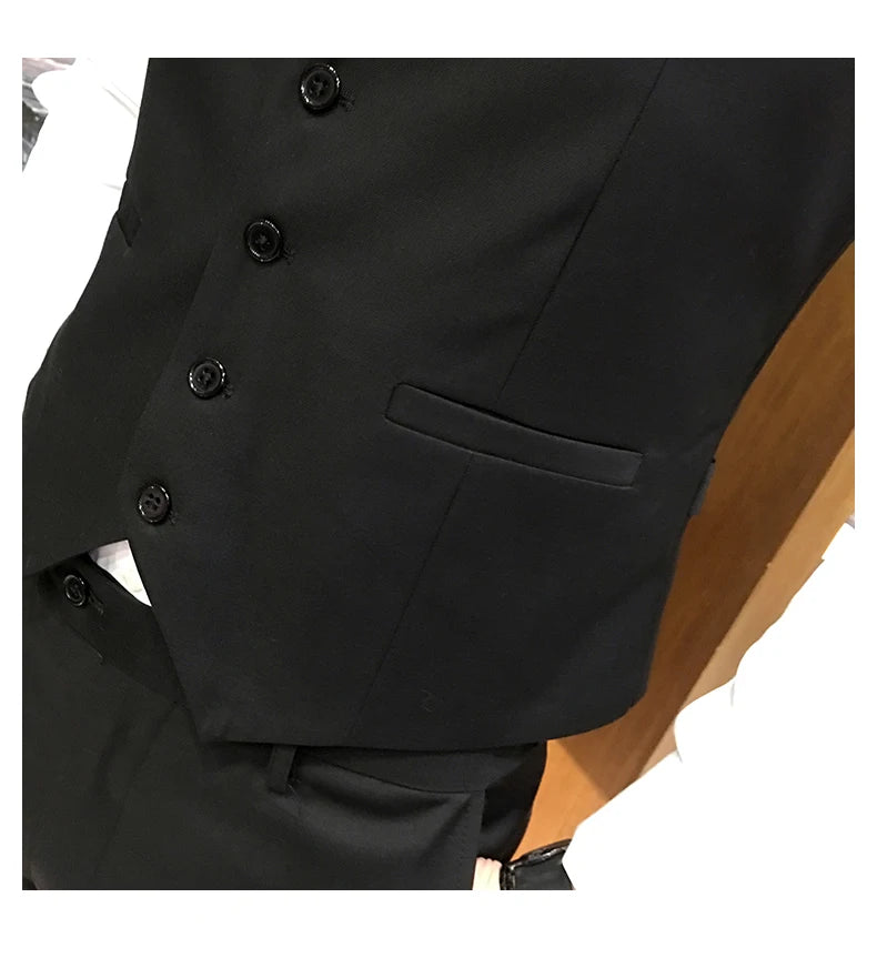 Gilet d'affaires formel pour homme slim — grande taille, décontracté, M-6XL