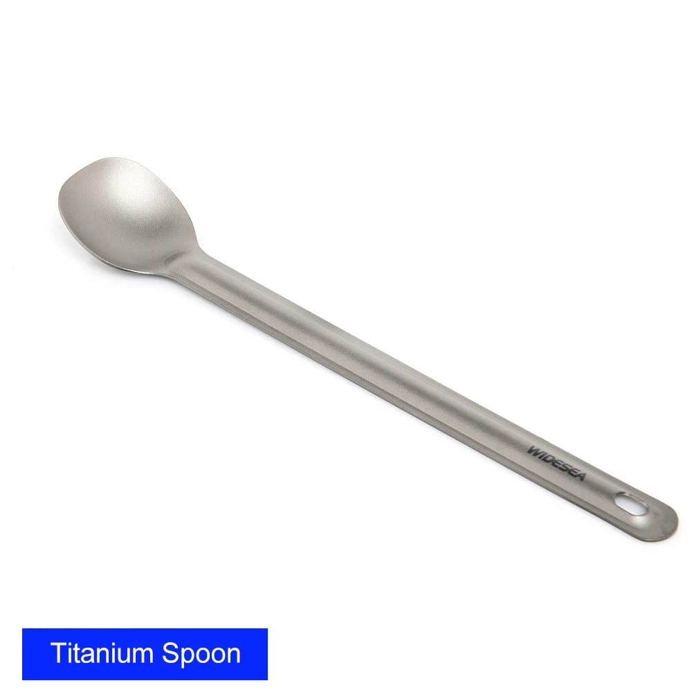 Widesea Camping titane Spork cuillère extérieur fourchette légère vaisselle Portable pique-nique randonnée voyage vaisselle ultralégère