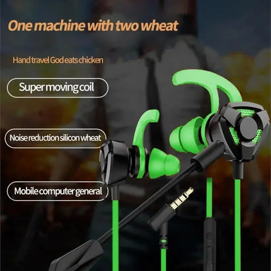 Casque gamer filaire avec micro — écouteurs jeu, téléphone, tablette, ordinateur portable, universel (v4)