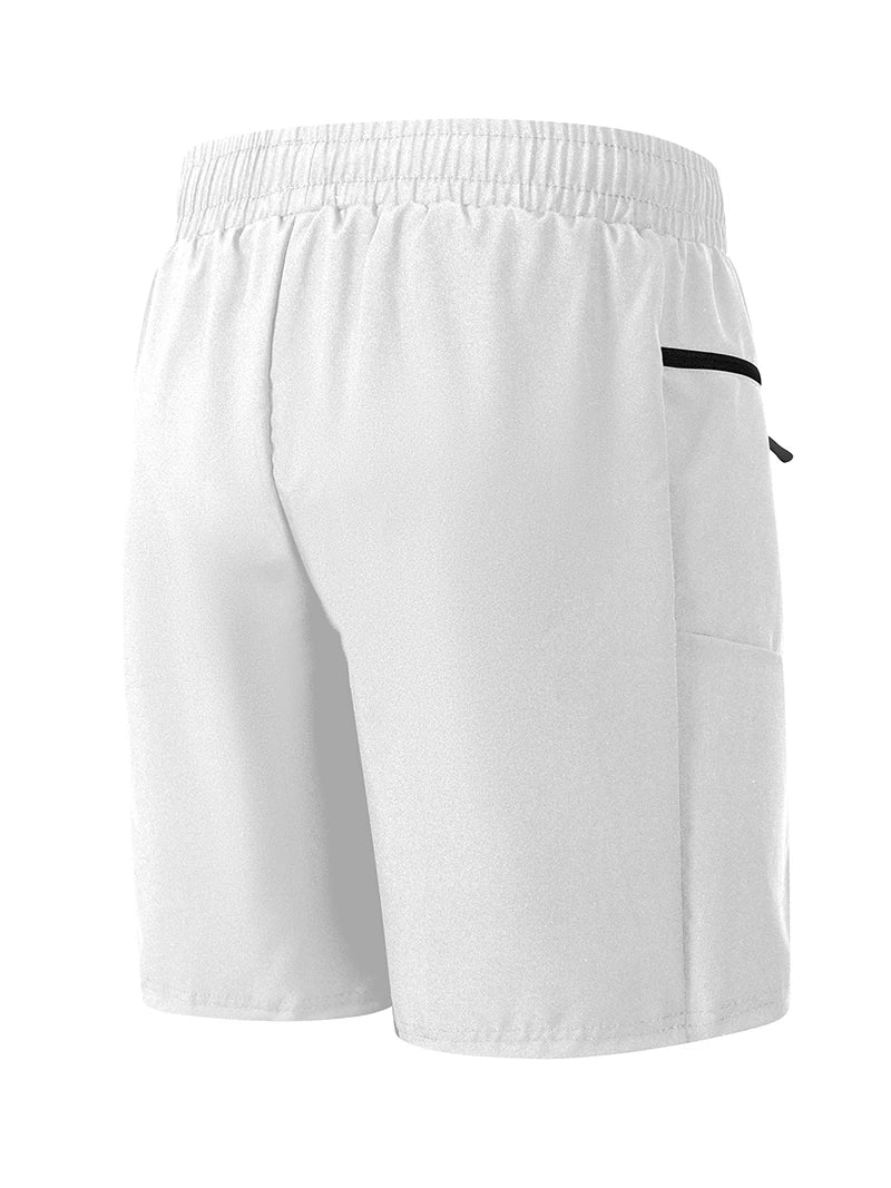 Short de plage d'été pour hommes avec poches zippées, short de planche à séchage rapide avec doublure en maille, maillot de bain, maillot de bain