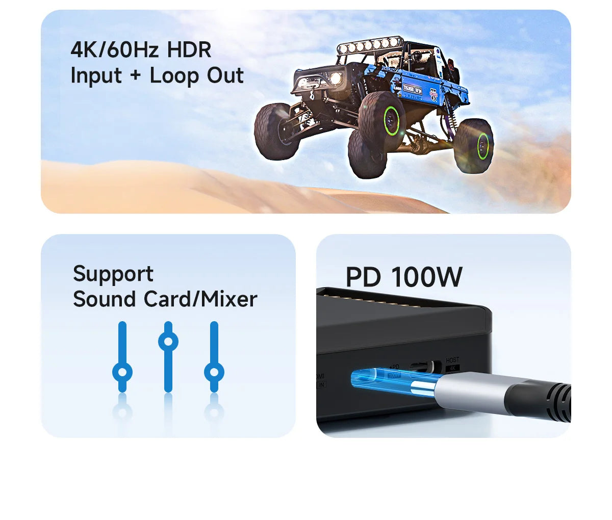 Carte de capture vidéo 4K Hagibis pour le streaming et le gaming, prise en charge VRR RGB HDR, transmission directe pour Switch2 Xbox PS5/4, diffusion en direct de la caméra