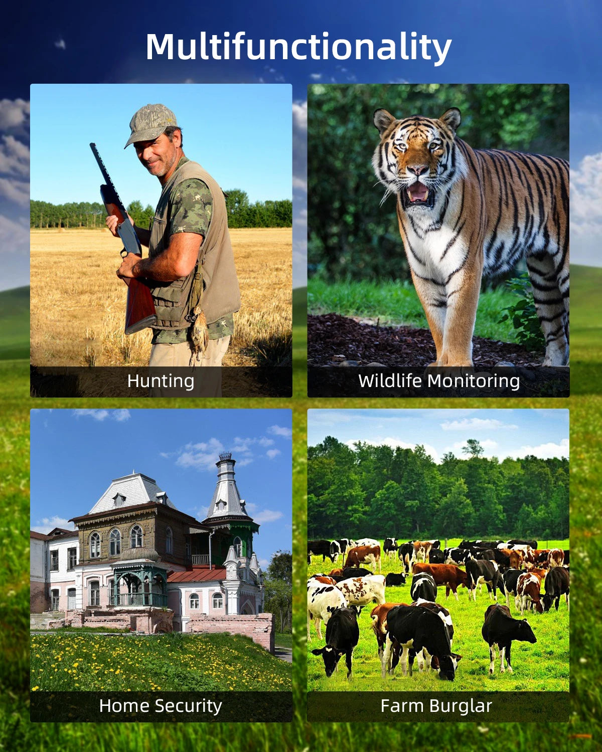 Caméra de chasse 4K 30fps avec contrôle par application, service cloud, 4G, 30MP, diffusion en direct, vision nocturne, piège photo pour la chasse sauvage HC910PRO