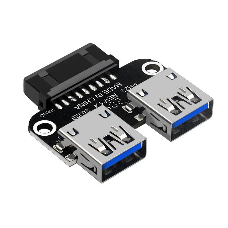 RGEconvex-Adaptateur de carte mère USB 3.0 femelle, convertisseur de carte mère, prise de bain, 19PIN, 20Pin, touriste