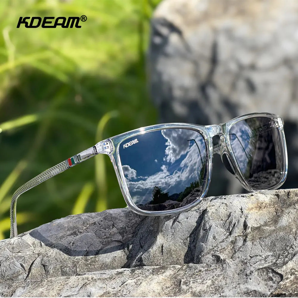 Lunettes de soleil polarisées XL — sport, protection UV400, grand cadre, hommes et femmes