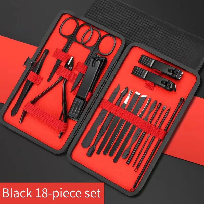 Manicure pedicure beauty tool kit, nail clippers, toenail clippers, ear peel knife, T