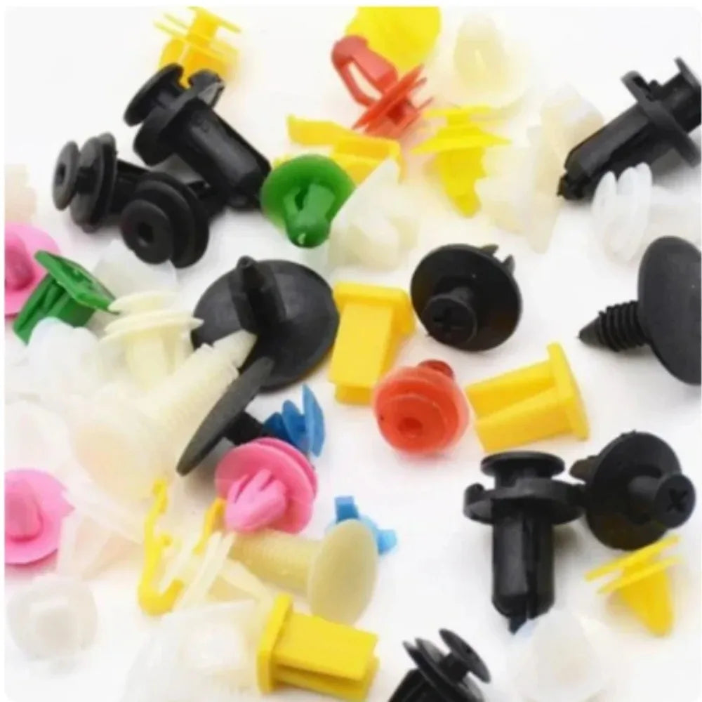 500/200/100 Piezas 30 Tipos Universal Surtido Auto Sujetador de Coche, Clips de Retención para Parachoques de Coche, Remaches de Sujeción de Paneles de Puerta, Forro para Todos los Coches