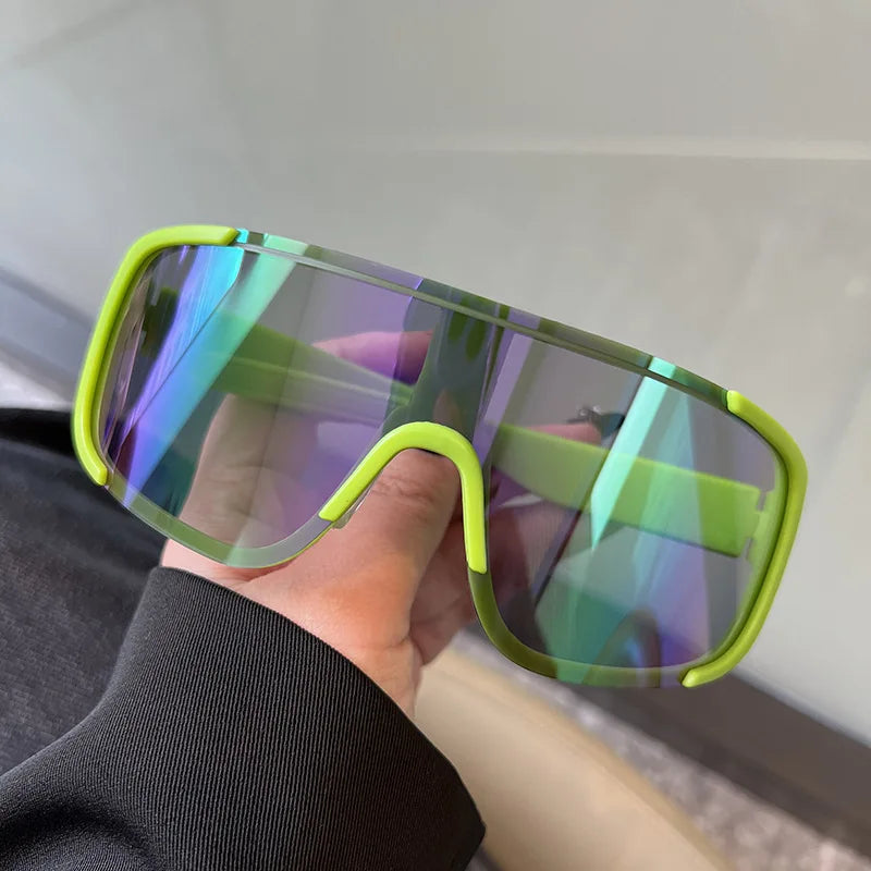 Lunettes Cyclisme Style Y2K Réfléchissantes — Coupe-Vent Route Équitation