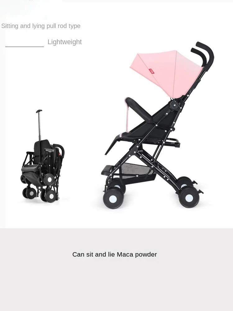 Buggy Bébé Pliable Léger Parapluie — Assis ou Allongé 0 à 3 Ans Poussette