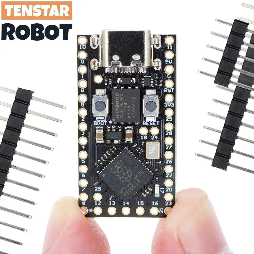 TENSTAR RP2040 Pro Micro carte de développement 4 mo/16 mo Flash double cœur prend en charge Mciro Python Compatible pour Raspberry PI PICO