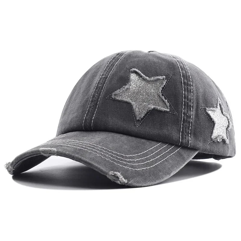 Gorra de béisbol con cola de caballo para mujer, sombrero de Hip Hop ajustable, nueva colección 2024
