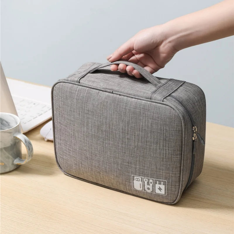 Sac de Rangement Numérique Électronique Voyage — Écouteurs, Câbles & Accessoires