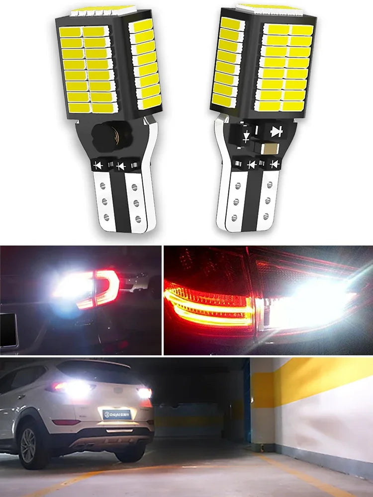 Ampoules LED T15/T16 haute puissance feux de recul pour voiture — 2000LM, blanc 6500K, 12V