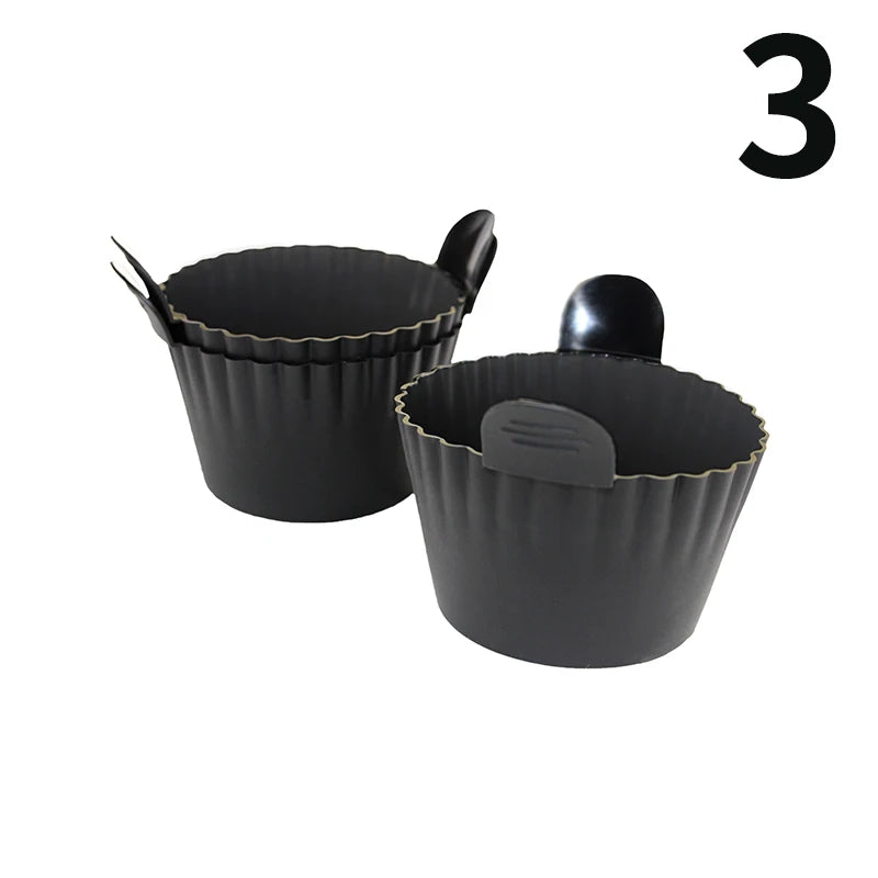 Dishwasher-Safe Air Fryer, Silicone Egg Cups, Silicone Egg Cooker Mold, Reusable Egg and Cake Baking Cups, Safe Ramekin Muffin Liners