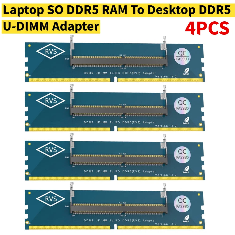 Ordinateur portable SO DDR5 RAM vers ordinateur de bureau DDR5 U-DIMM adaptateur DDR5 convertisseur de carte mémoire DDR3 DDR4 ordinateur portable vers ordinateur de bureau SO-DIMM vers carte DIMM