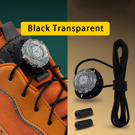 Cordones giratorios de hebilla automática, sin ataduras, para zapatillas de niños y adultos, accesorios de calzado, 1 par/2 pares
