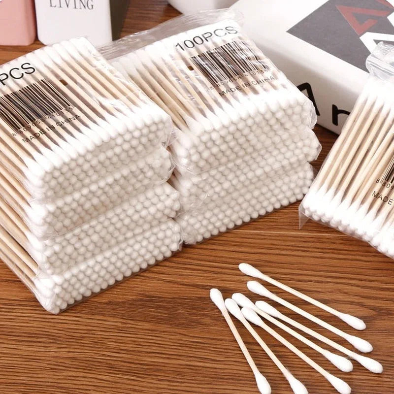 Boite de Rangement Coton-Tige — Organisateur Salle de Bain Pratique