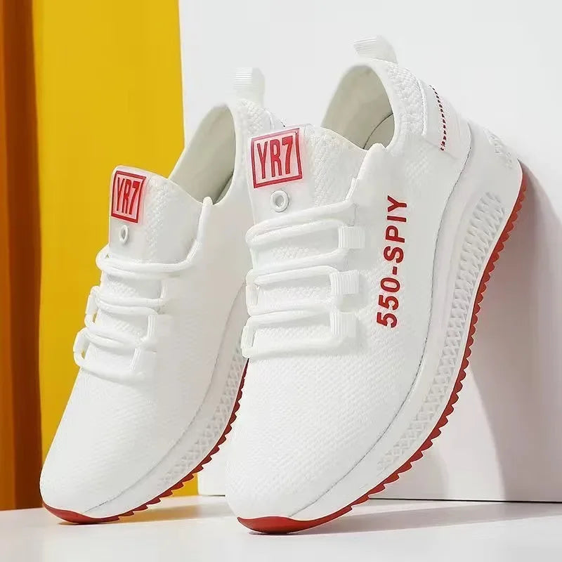 Tenis Femenino 2024 oferta especial Zapatillas vulcanizadas para mujer, calzado deportivo para exterior de malla transpirable, para caminar, trotar, entrenar, calzado de mujer