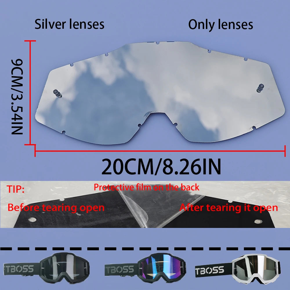 Lunettes Moto Course Anti-Poussière Coupe-Vent — Motocross Cyclisme Ski