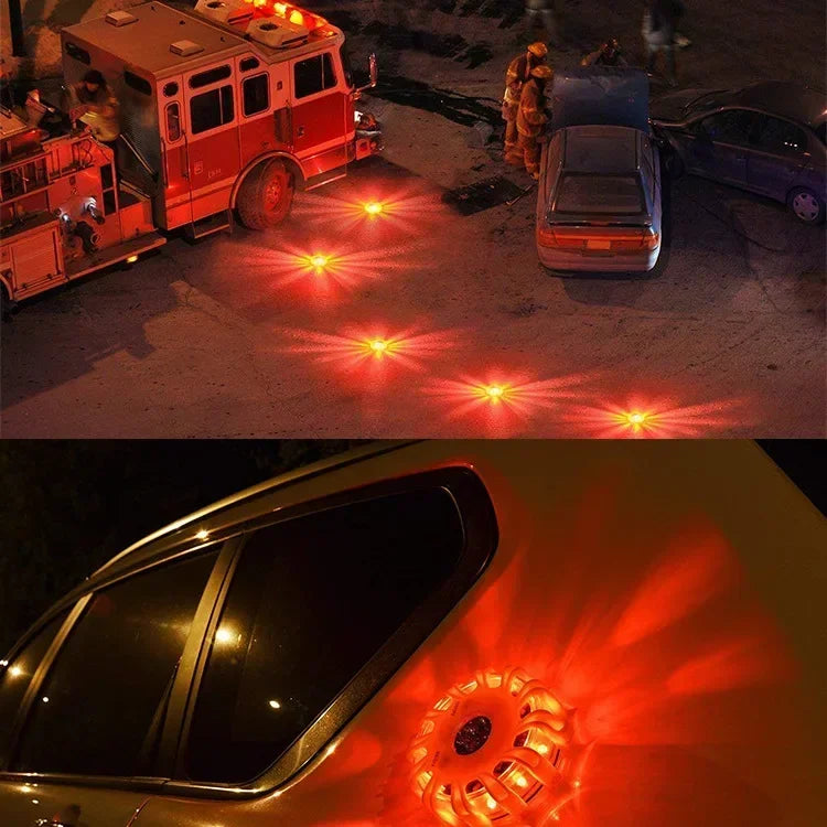 Feux de signalisation LED rechargeables par USB, balises de route, feux d'urgence, balise de sécurité routière, disque clignotant, balise magnétique