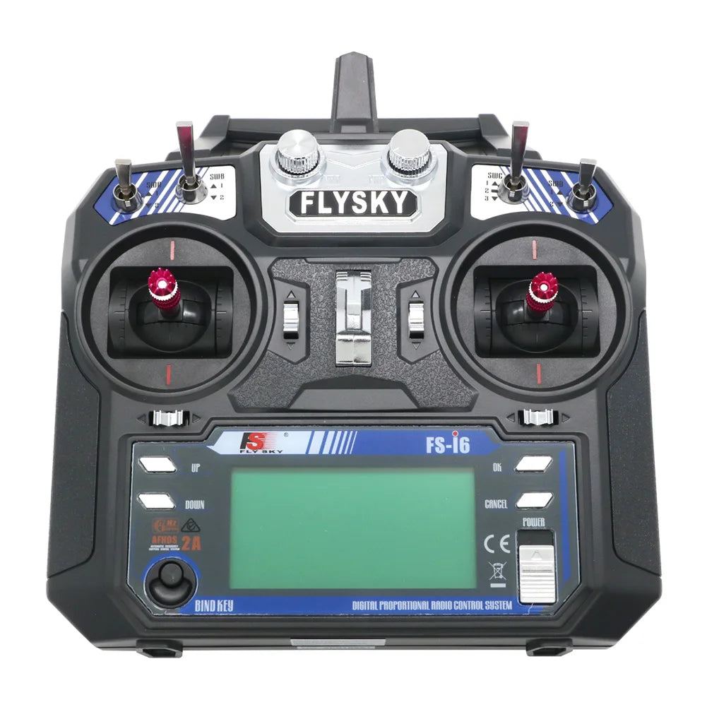 FLYSKY FS-i6 I6 2.4G 6CH Transmitter Radio Remote Control with iA6 iA6B X6B A8S R6B iA10B FS2A Receiver for RC Drone Airplane