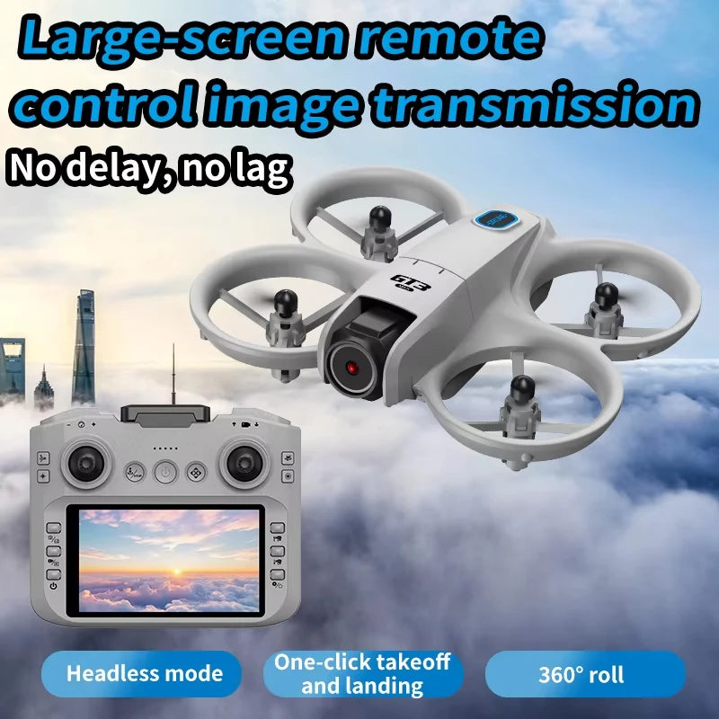 Drone 8K HD grand écran — positionnement flux optique, moteur brushless, évitement intelligent d'obstacles
