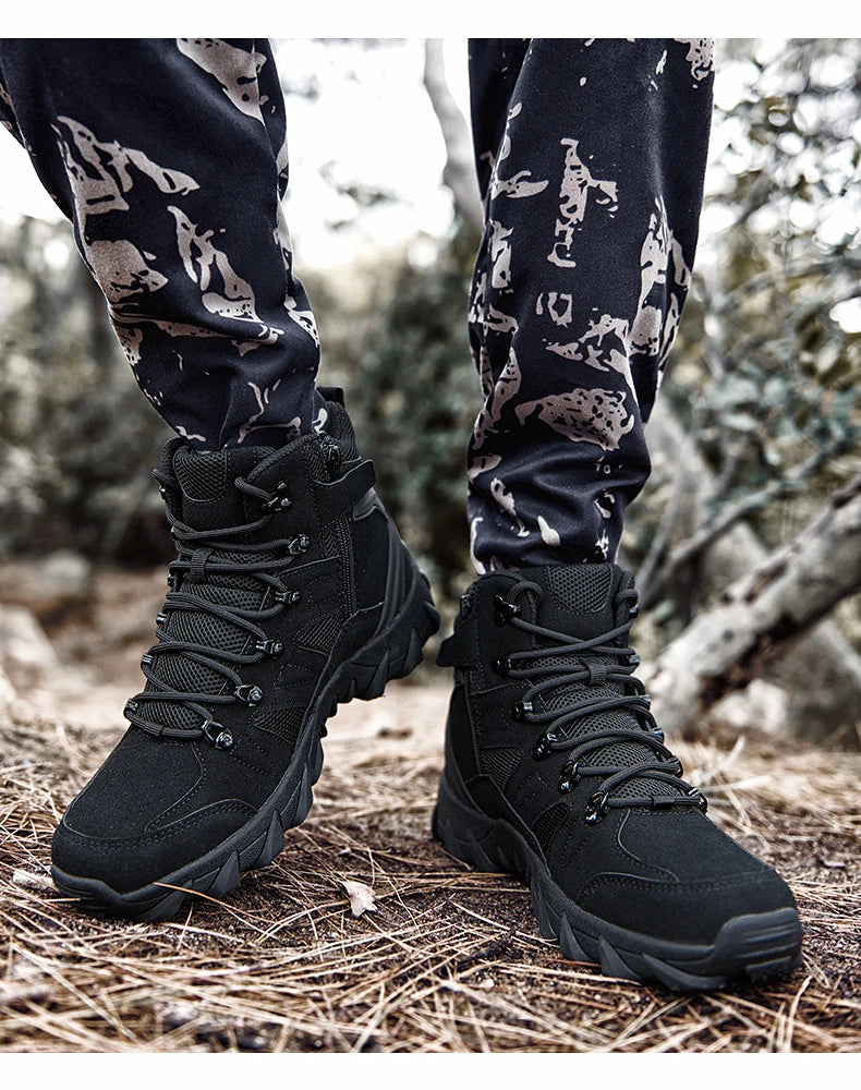 Tactiques améliorées bottes d'entraînement de Combat mâle en plein air Camping Anti-usure réponse rapide chaussures de randonnée pêche chasse baskets hommes