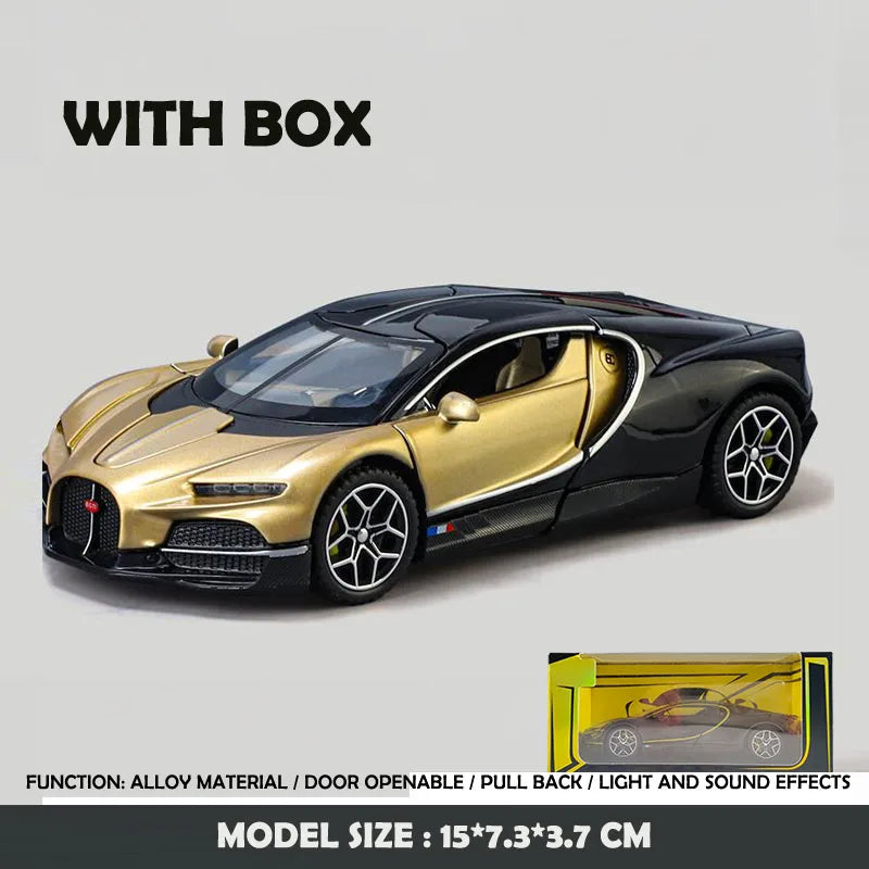 Modèle de supercar 1/32 en alliage métal moulé sous pression — miniature, cadeau d'anniversaire garçon