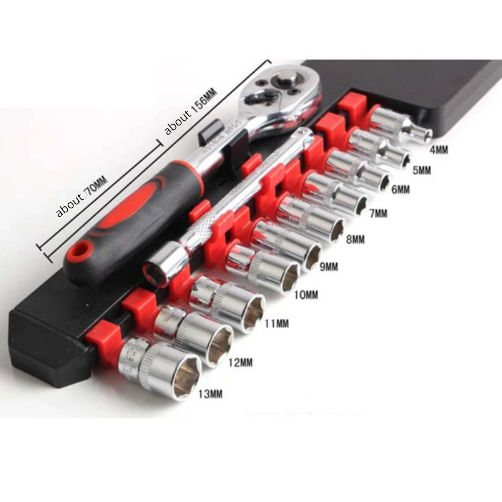 12 pièces ensemble clé douille ensemble moto vélo réparation outil matériel voiture bateau Auto réparation outils vélo Multitool vélo trousse à outils