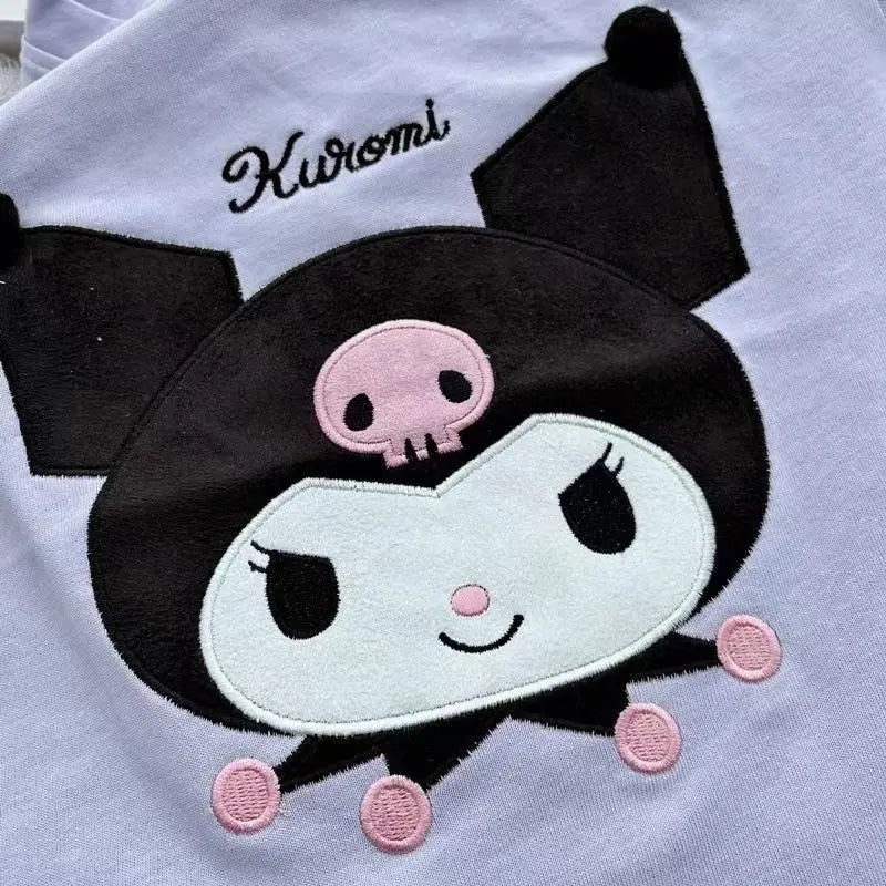 T-shirt fille dessin animé kawaii — été 2026, 90-140cm, cadeau enfant, mignon