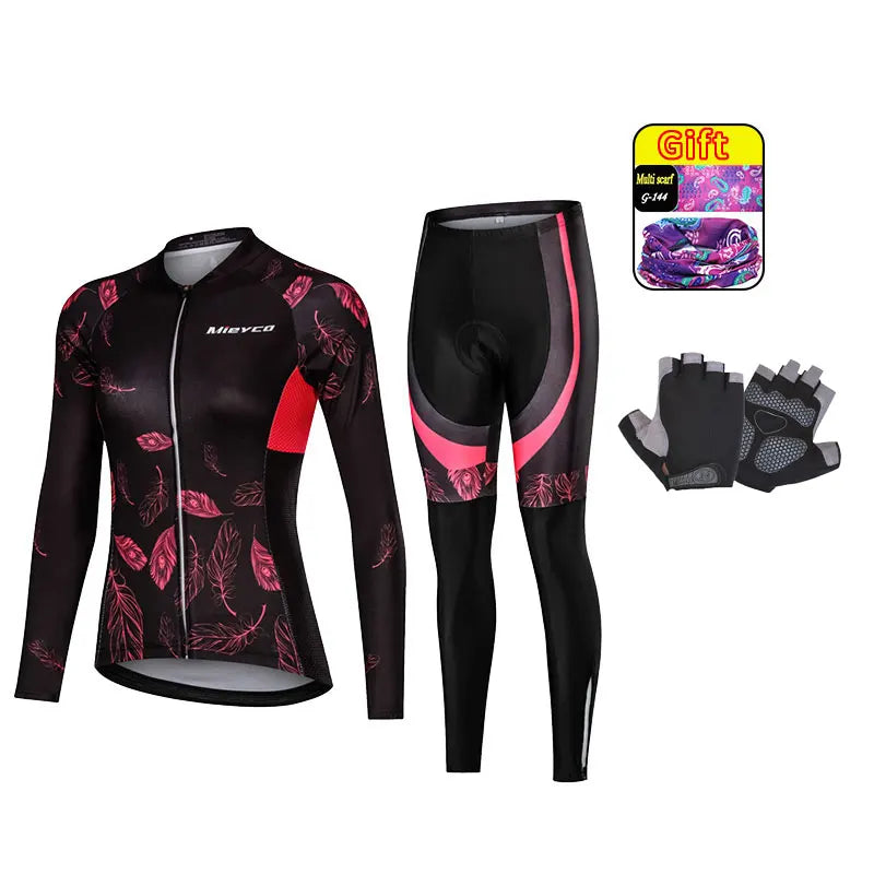 Women's Cycling Suit Completo Clothes for Women Go Pro Sepeda MTB Conjunto Ciclismo Roadbike Bib MTB Gel Pants