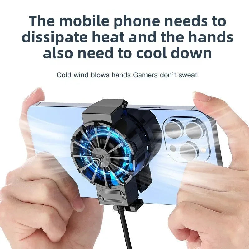 Ventilateur de refroidissement téléphone universel — gaming, dissipateur de chaleur
