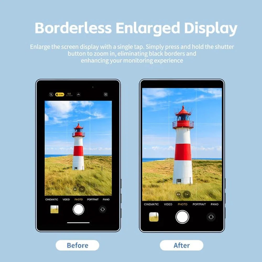 Nouveau moniteur de Selfie magnétique pour iPhone moniteur d'écran de Selfie Vlog intelligent avec télécommande 1500mAh batterie externe rose/blanc/noir