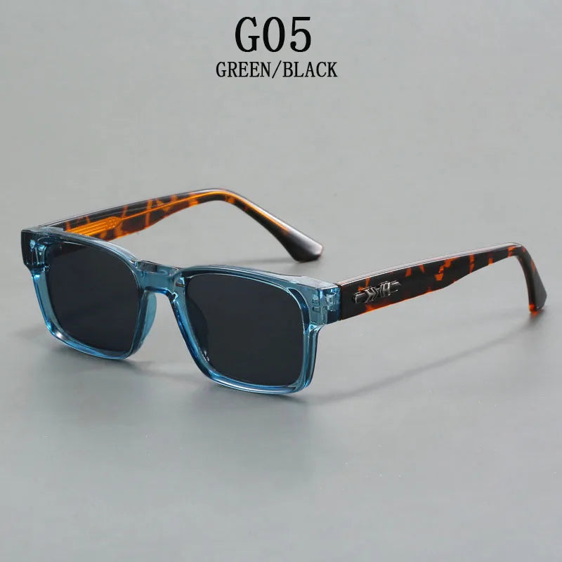 Lunettes de soleil polarisées hommes vintage carrées — protection solaire, femmes, mode