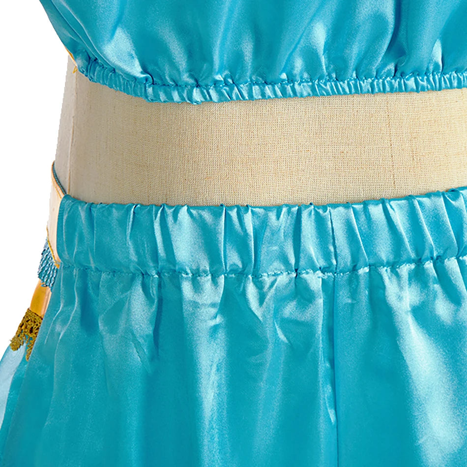 Robe de princesse arabe pour enfants — costume Halloween, carnaval, Cosplay, tenue paillettes