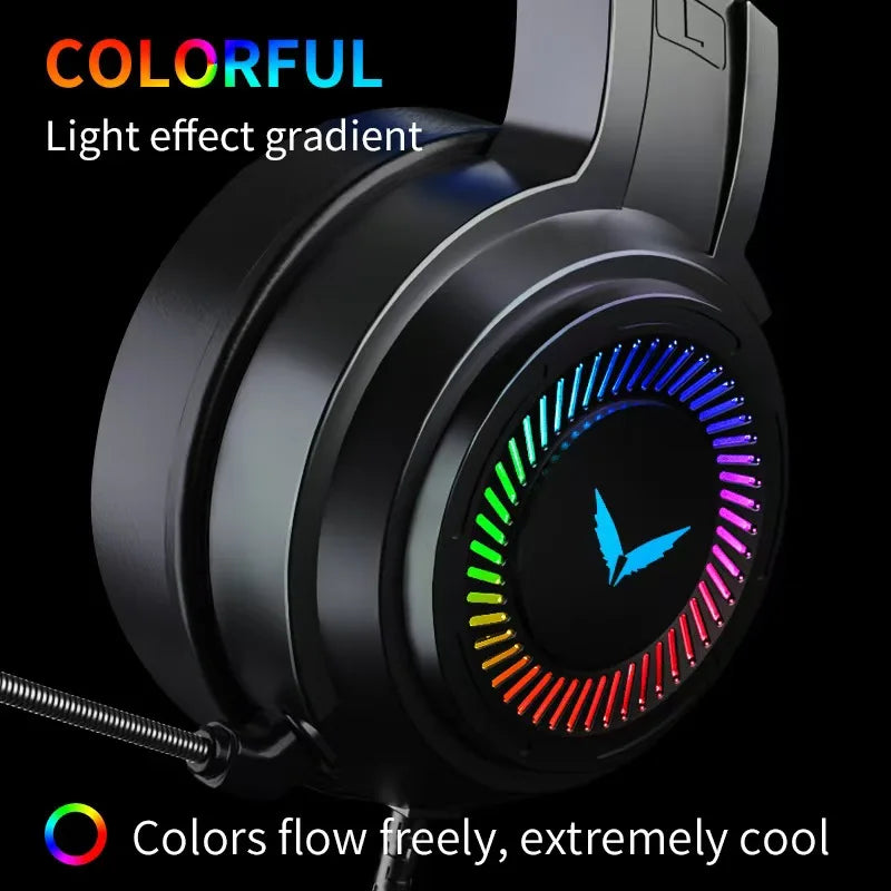 G58 auriculares gaming con cable 7.1 canales PUBG, cascos para ordenador portátil