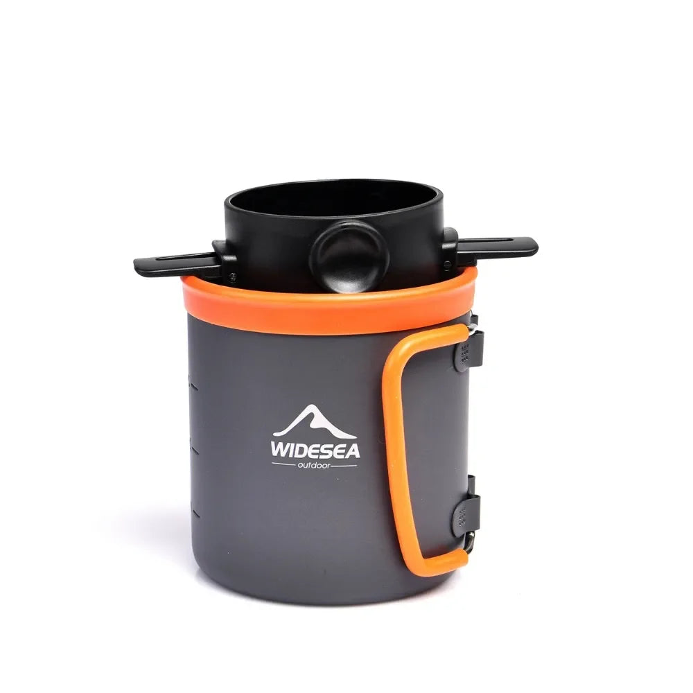 ESEA-Ensemble d'ustensiles de cuisine de camping, équipement britannique extérieur, tasse à thé, tasse filtrante à café, chaudron de pique-nique, vaisselle touristique, annulation