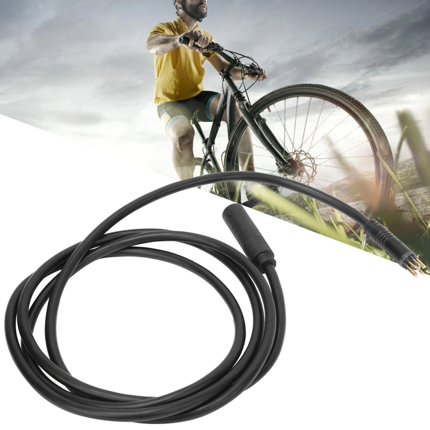E-bike Wheel Motor Extension Cable, 9-Pin, Female to Male, E-bike Accessory
