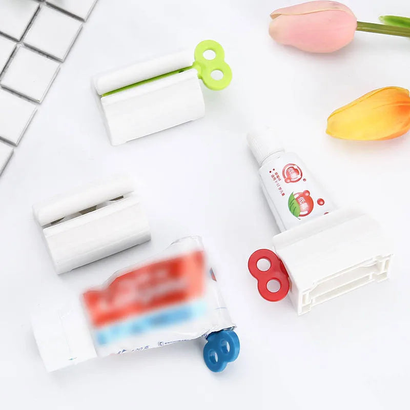 Presse-Dentifrice Roulant Manuel — Shampoing, Nettoyant Visage Multifonction 1/3 Pièces