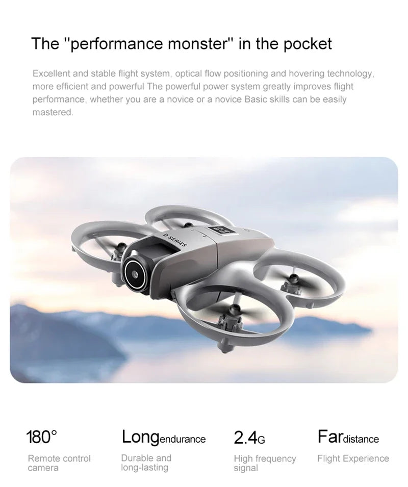 Drone GPS 8K — Double Caméra HD, Évitement Obstacles, Moteur Brushless, Flux Optique