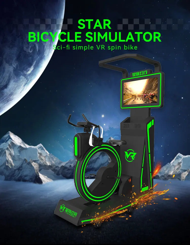 Simulateur VR 9D — Jeu Conduite Volant Spatial, Course Moto, Réalité Virtuelle