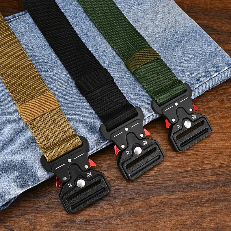 Versatile Tactical Belts for Men, Durable, Adjustable Design, for Outdoor Sports Enthusiasts, Pair with Jeans, for Men and Women, 1 Piece/2 Pieces